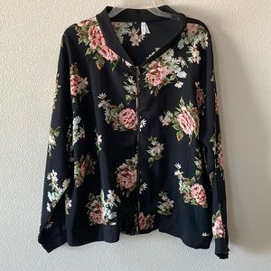 Black Floral Jacket